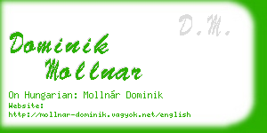 dominik mollnar business card